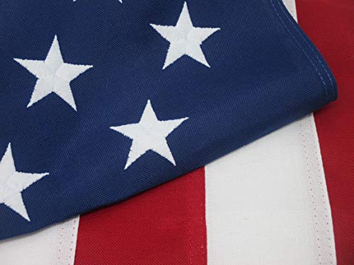 Product Cover American Flag Heavy Duty 3x5 Premium Commercial Grade 2 ply PolyMax Polyester 100% Made in USA Tough Durable Fade Resistant All Weather Sewn Stripes Embroidered Stars