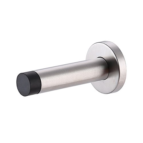Product Cover KES Door Stopper, Door Stop Bumper Wall Protector Sound Dampening SUS 304 Stainless Steel Wall Mount Brushed Finish, HDS209-2