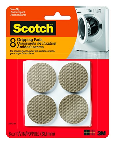 Product Cover Scotch Gripping Pads, Round, Brown, 1.5-Inch Diameter, 8 Pads/Pack (SP940-NA)