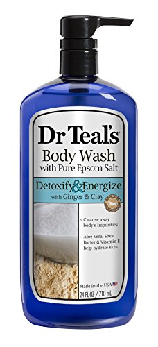 Product Cover Dr. Teal's Pure Epsom Salt Body Wash, Detox, 24 Fluid Ounce