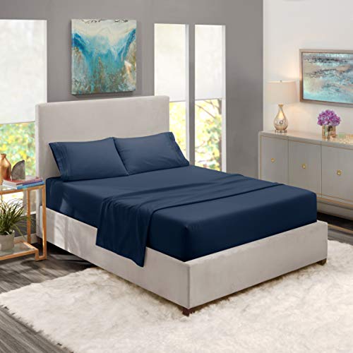 Product Cover Nestl Bedding Soft Sheets Set - 4 Piece Bed Sheet Set, 3-Line Design Pillowcases - Wrinkle Free - 10