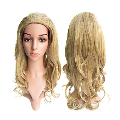 Product Cover SIMUSTY 16colors 3/4 Half Wig,wig Stand Gift,Body Wave Wigs,Synthetic Hair Extensions 22H10