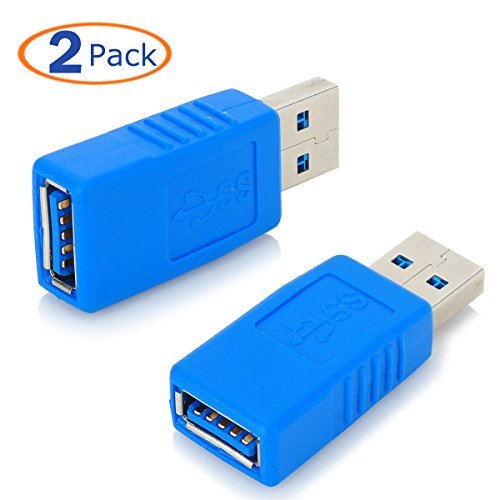 Product Cover Conwork 2-Pack High-Speed USB 3.0 Male to Female Coupler Type A Extender Connection Adapter