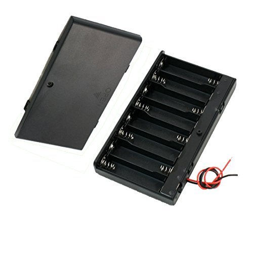Product Cover CO-RODE 8 x AA 12V Battery Holder Case Box Wired ON/Off Switch w Cover Pack of 2
