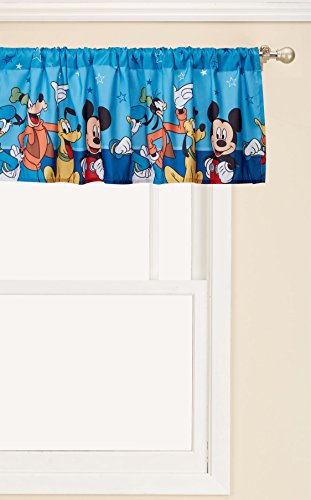 Product Cover Disney Mickey Mouse Playground Pals Window Valance, Blue