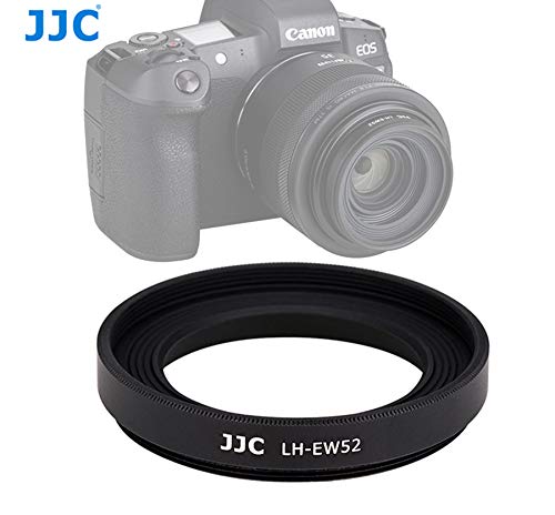 Product Cover JJC LH-EW52 Metal Screw-in Lens Hood for Canon RF 35mm f1.8 Macro IS STM Lens, Canon RF 35mm f/1.8 Lens hood, Metal hood for Canon RF 35mm 1.8 Macro, replacement of Canon EW-52 lens hood