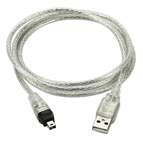 Product Cover CY 100cm USB Male to Firewire IEEE 1394 4Pin Male iLink Adapter Cord Cable for DCR-TRV75E DV