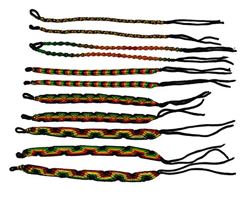 Product Cover Rasta Friendship Bracelets Wholesale Lot 10 Mix Rastafari From Peru
