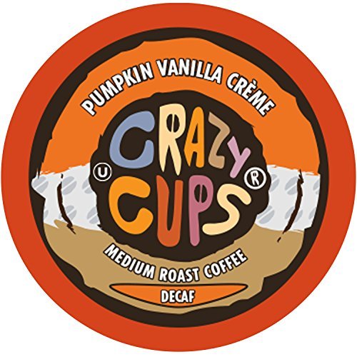 Product Cover Crazy Cups Flavored Coffee, for the Keurig K Cups 2.0 Brewers, Seasonal Pumpkin Vanilla Creme, 22 Count