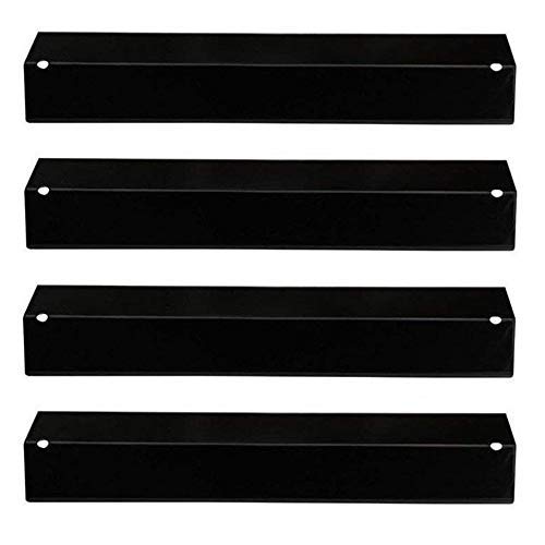 Product Cover Hongso PPB311 (4-Pack) BBQ Gas Grill Porcelain Steel Heat Plate, Heat Shield, Vaporizor Bar, Flavorizer Bar for Grill King, Charmglow, Brinkmann, Uniflame, Lowes Grills (15 3/8