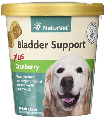 Product Cover NaturVet Bladder Support Plus Cranberry for Dogs, 60 ct Soft Chews, Made in USA