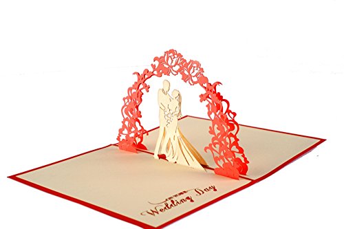 Product Cover IShareCards Papercraft Handmade 3D Pop Up Wedding Cards (Wedding Garland)