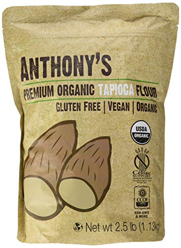 Product Cover Organic Tapioca Flour / Starch (2.5lbs) by Anthony's, Certified Gluten-Free & Non-GMO