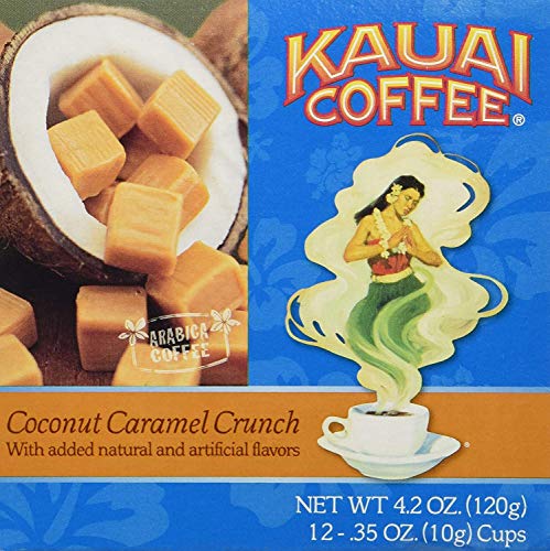 Product Cover Kauai Coffee Coconut Caramel Crunch Single-Serve Cups, 12 Count