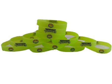 Product Cover MA Creations Glow in The Dark - Teenage Mutant Ninja Turtles TMNT Inspired Kids Bracelets and Birthday Party Favors (12 Pack)