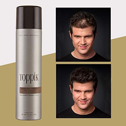 Product Cover Toppik Colored Hair Thickener, Light Brown, 5.1 oz