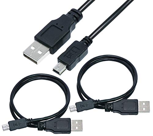 Product Cover SaiTech IT 2 Pack 50cm (1.5 feet) USB 2.0 A to Mini 5 pin B Cable for External HDDS/Camera/Card Readers
