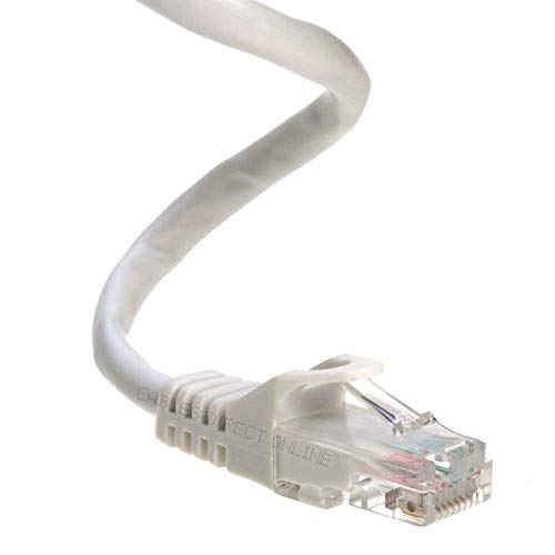Product Cover Cables Direct Online Snagless Cat6 Ethernet Network Patch Cable White 50 Feet Wire