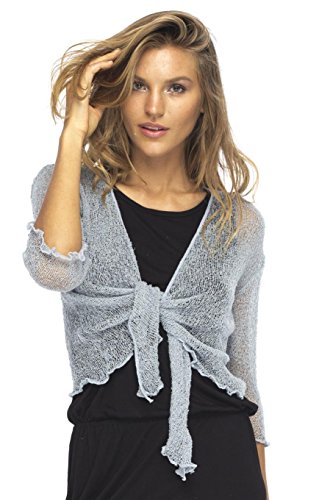 Product Cover Back From Bali Womens Sheer Shrug Cardigan Lightweight Knit