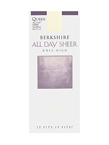 Product Cover Berkshire Women's Plus-Size Queen All Day Sheer Knee Highs - Sandalfoot