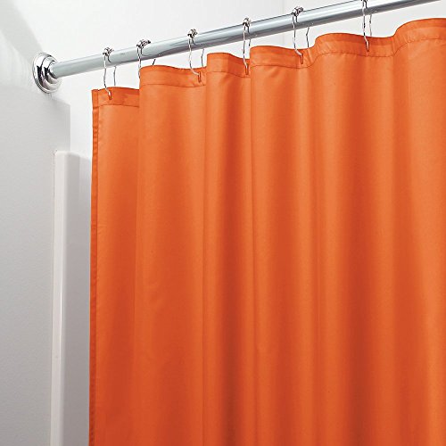 Product Cover Italian Collection Mildew Free Waterproof Vinyl Shower Curtain Liner - Orange