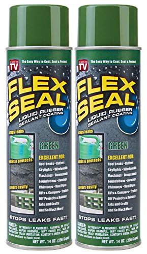 Product Cover Flex Seal Spray Rubber Sealant Coating, 14-oz, Green (2 Pack)