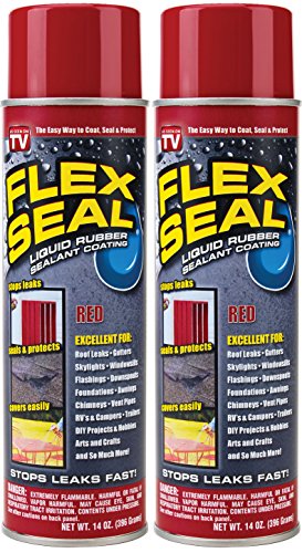 Product Cover Flex Seal Spray Rubber Sealant Coating, 14-oz, Red (2 Pack) 