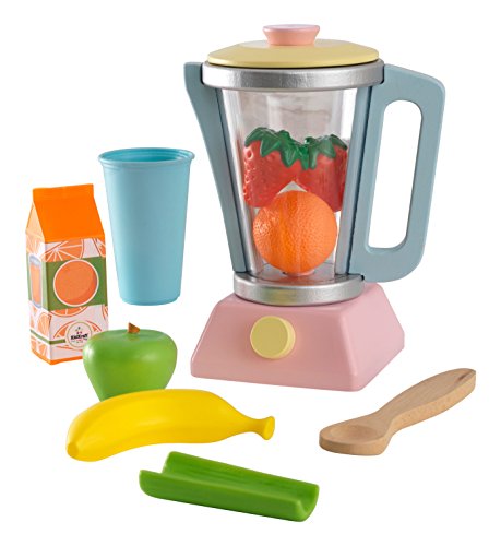 Product Cover KidKraft Wooden Smoothie Set, 9Piece, Pastel Colors, Children's Pretend Food Toy