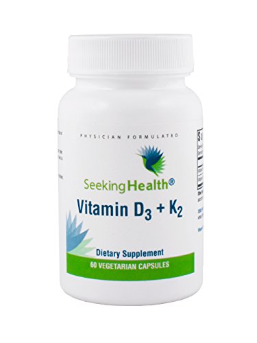 Product Cover Seeking Health Vitamin D3 + K2 | 60 Capsule | Vitamin K2 Supplement | Vitamin D3 Supplement