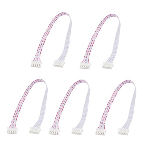 Product Cover uxcell 5 Pcs 5Pin 2.54mm Pitch Female to Female JST XH Adapter Cable 30cm