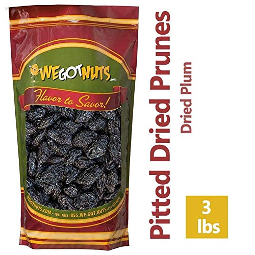 Product Cover We Got Nuts Pitted Dried Prunes, Dried Plum (3 Pound)