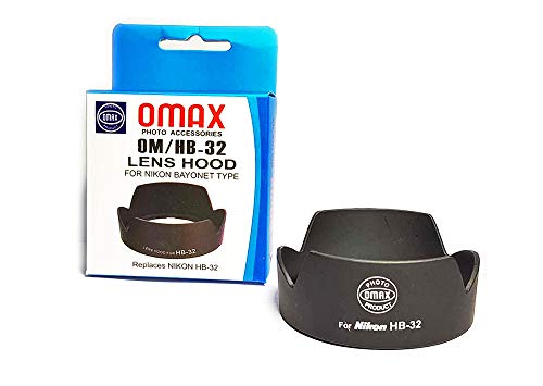 Product Cover OMAX Replacement Lens Hood for Nikon 18-140mm f/3.5-5.6g ed vr/18-135mm f/3.5-5.6g if-ed/18-105mm f/3.5-5.6g ed vr/18-70mm f/3.5-4.5g