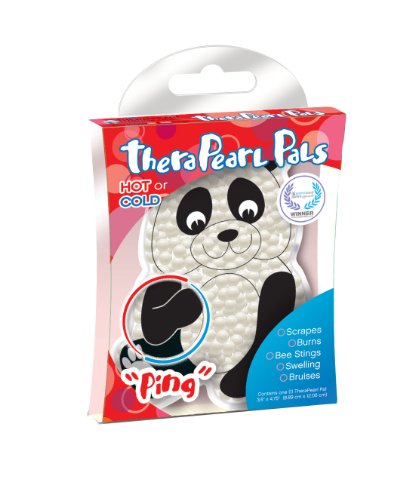 Product Cover TheraPearl Children's Pals, Ping The Panda, Non Toxic Reusable Animal Shaped Hot Cold Therapy Pack, Flexible Compress for Injuries, Swelling, Pain Relief, Bee Stings