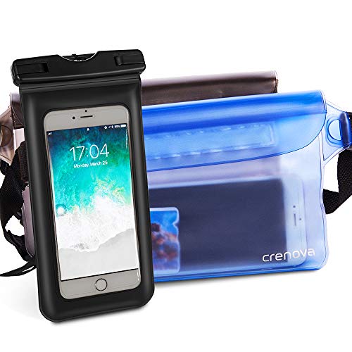 Product Cover Waterproof Pouch | Crenova BP-02 100% Waterproof Dry Bag Snowproof Dirtproof Sandproof Case Bag with Super Lightweight and Bigger Space; Adjustable and Extra-Long Belt; Perfect for Beach / Swimming / Boating / Fishing