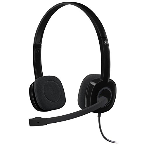 Product Cover Logitech 3.5 mm Analog Stereo Headset H151 with Boom Microphone - Black