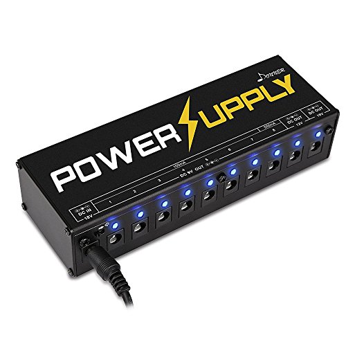 Product Cover Donner Dp-1 Guitar Pedal Power Supply 10 Isolated DC Output for 9V/12V/18V Effect Pedal