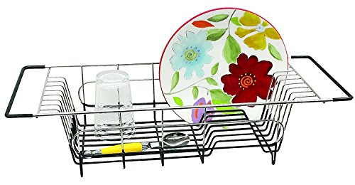 Product Cover Better Houseware Over Sink Dish Drainer, 19.25 X 8.25 X 4.5-Inch, Stainless Steel