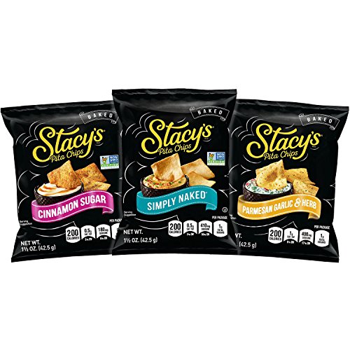 Product Cover Stacy's Pita Chips Variety Pack, 1.5 Ounce Bags (Pack of 24)