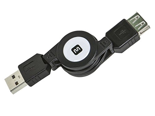 Product Cover Monoprice 2.5' USB 2.0 Retractable Cable - A Male to A Female (110961)