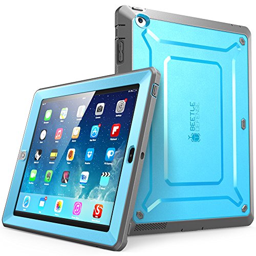 Product Cover iPad 4 Case, SUPCASE [Heavy Duty] Apple iPad Case [Unicorn Beetle PRO Series] Full-body Rugged Hybrid Protective Case Cover with Screen Protector for the New iPad 3rd and 4th Generation(Blue/Black)