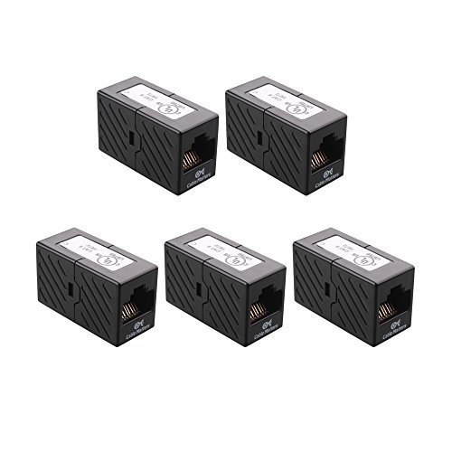 Product Cover Cable Matters (5 Pack) RJ45 Cat6 In-Line Coupler in Black