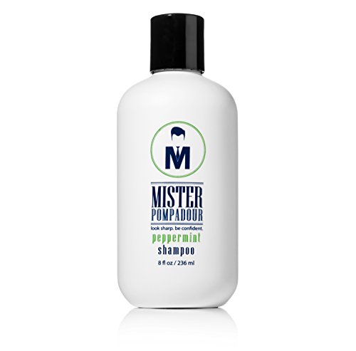 Product Cover Mister Pompadour Peppermint Shampoo - 8.5 oz - Look Sharp. Be Confident