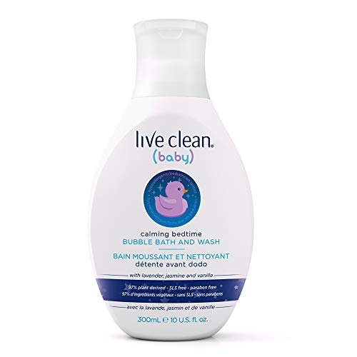 Product Cover Live Clean Baby Calming Bedtime Bubble Bath and Wash, 10 oz.