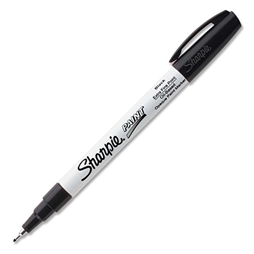 Product Cover Sharpie Oil-Based Paint Marker, Extra Fine Point, Black Ink,Pack of 3