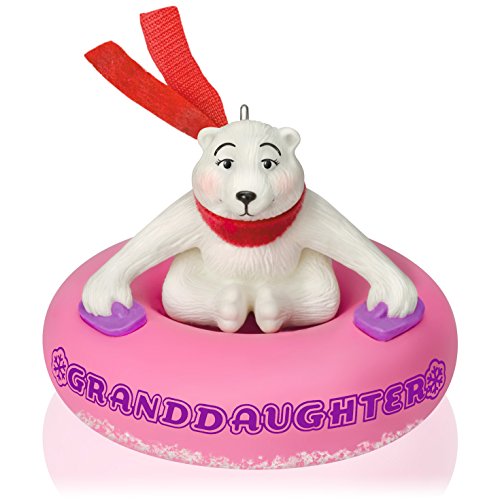Product Cover Hallmark Keepsake Ornament: Granddaughter Polar Bear in Snow Tube