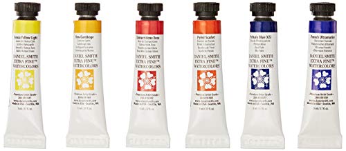 Product Cover Daniel Smith 285610005 Extra Fine Essentials Introductory Watercolor, 6 Tubes, 5ml