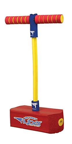 Product Cover Flybar My First Foam Pogo Jumper for Kids Fun and Safe Pogo Stick for Toddlers, Durable Foam and Bungee Jumper for Ages 3 and up, Supports up to 250lbs (Red)