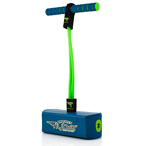 Product Cover Flybar My First Foam Pogo Jumper for Kids Fun and Safe Pogo Stick, Durable Foam and Bungee Jumper for Ages 3 and up Toddler Toys, Supports up to 250lbs (Blue)
