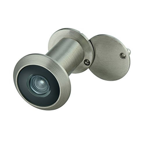 Product Cover TOGU TG2614YG-SN Brass UL Listed 220-degree Door Viewer with Heavy Duty Privacy Cover for 1-3/8