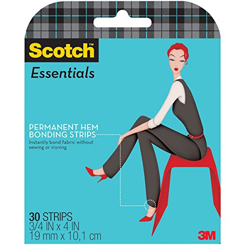 Product Cover Scotch Essentials Permanent Hem Bonding Strips, 30 Strips (W-107-A)